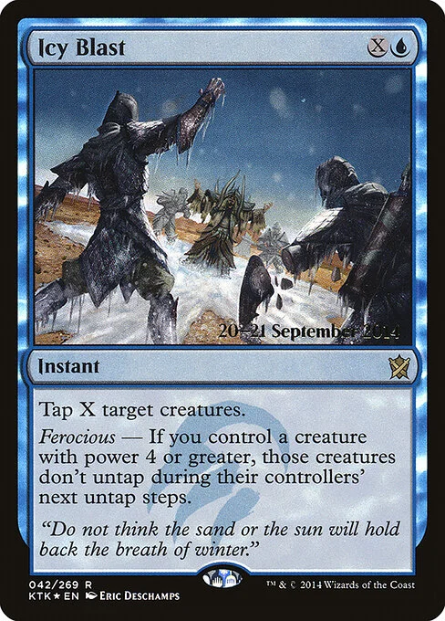Icy Blast, carta Magic di tipo Instant illustrata da Eric Deschamps