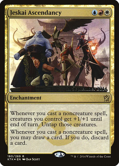 Jeskai Ascendancy, carta Magic di tipo Enchantment illustrata da Dan Murayama Scott