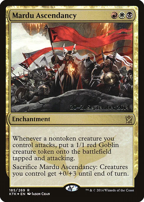 Mardu Ascendancy, carta Magic di tipo Enchantment illustrata da Jason Chan