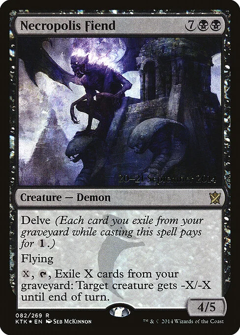 Necropolis Fiend, carta Magic di tipo Creature — Demon illustrata da Seb McKinnon