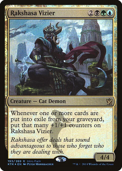 Rakshasa Vizier, carta Magic di tipo Creature — Demon illustrata da Peter Mohrbacher