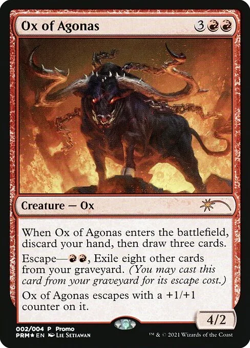 Ox of Agonas, carta Magic di tipo Creature — Ox illustrata da Lie Setiawan