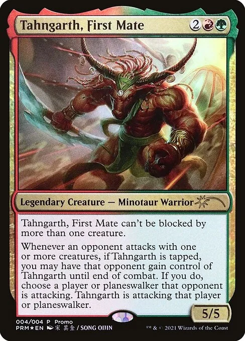 Tahngarth, First Mate, carta Magic di tipo Legendary Creature — Minotaur Warrior illustrata da 宋其金/Song Qijin