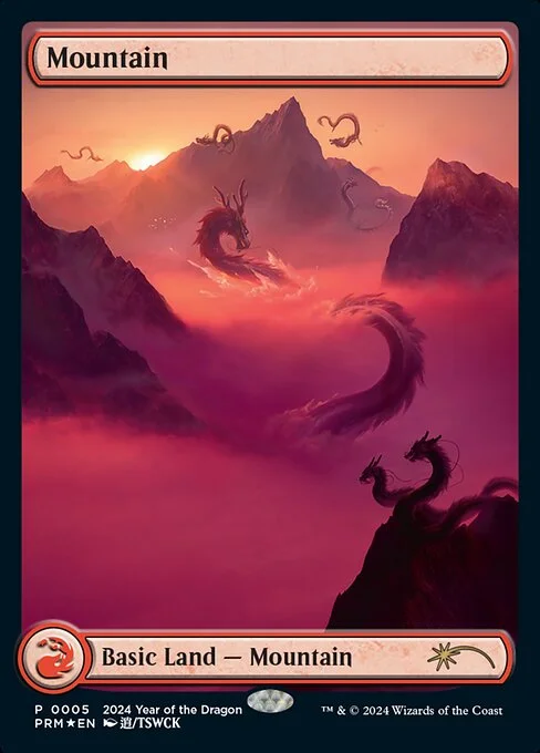 Mountain, carta Magic di tipo Basic Land — Mountain illustrata da TSWCK