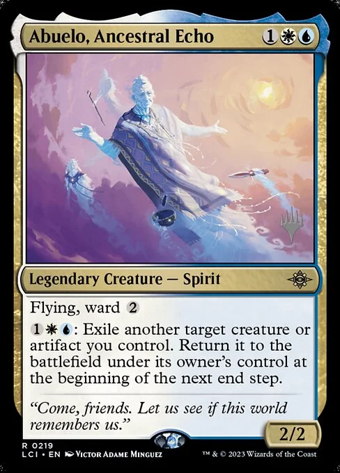 Abuelo, Ancestral Echo, carta Magic di tipo Legendary Creature — Spirit illustrata da Victor Adame Minguez