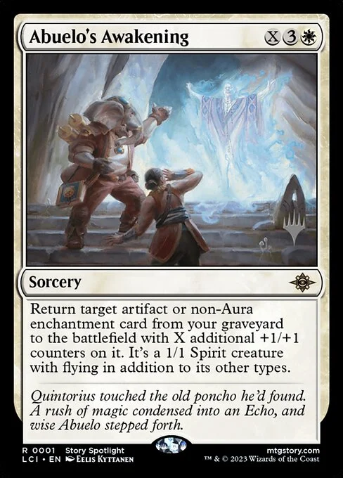 Abuelo's Awakening, carta Magic di tipo Sorcery illustrata da Eelis Kyttanen