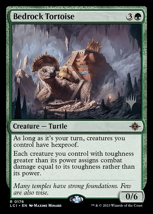 Bedrock Tortoise, carta Magic di tipo Creature — Turtle illustrata da Maxime Minard