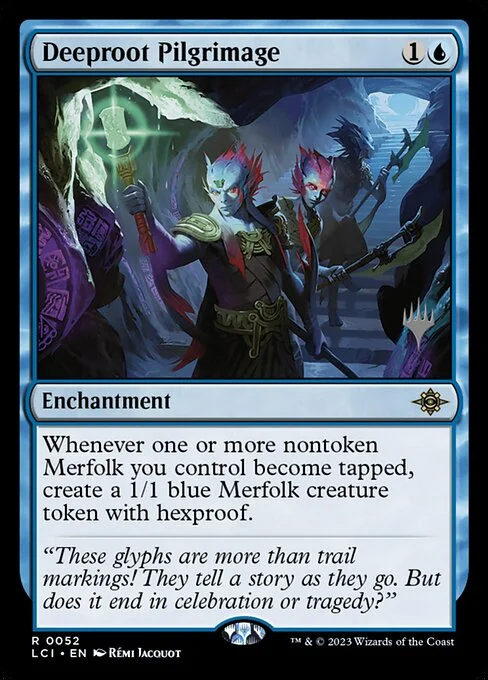 Deeproot Pilgrimage, carta Magic di tipo Enchantment illustrata da Rémi Jacquot