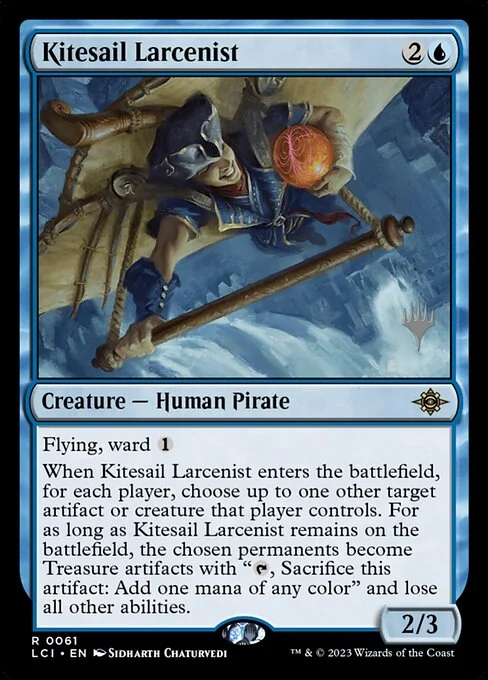 Kitesail Larcenist, carta Magic di tipo Creature — Human Pirate illustrata da Sidharth Chaturvedi