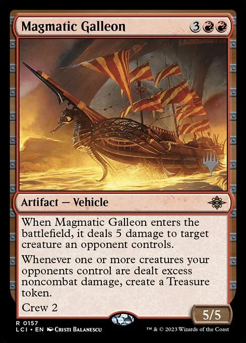 Magmatic Galleon, carta Magic di tipo Artifact — Vehicle illustrata da Cristi Balanescu