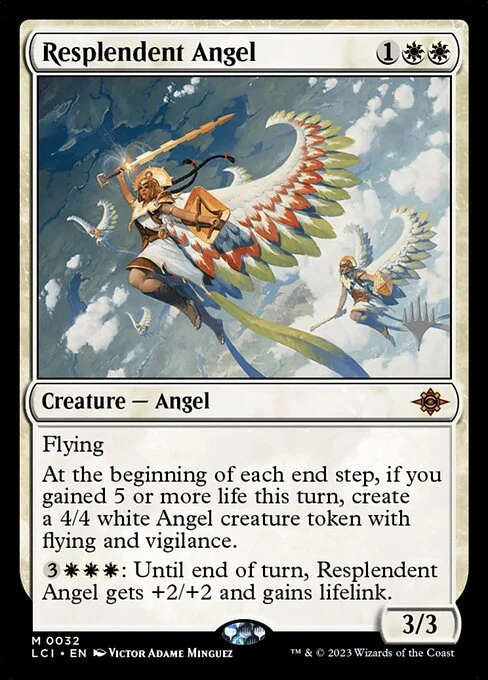 Resplendent Angel, carta Magic di tipo Creature — Angel illustrata da Victor Adame Minguez