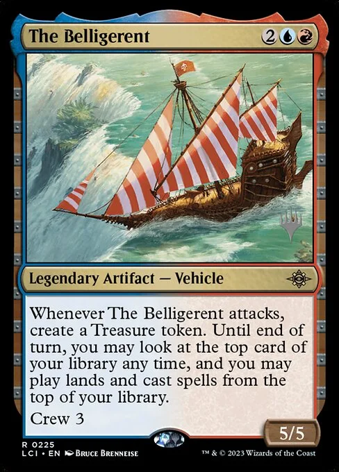 The Belligerent, carta Magic di tipo Legendary Artifact — Vehicle illustrata da Bruce Brenneise