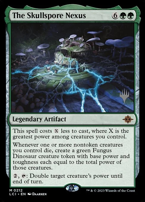 The Skullspore Nexus, carta Magic di tipo Legendary Artifact illustrata da Daarken