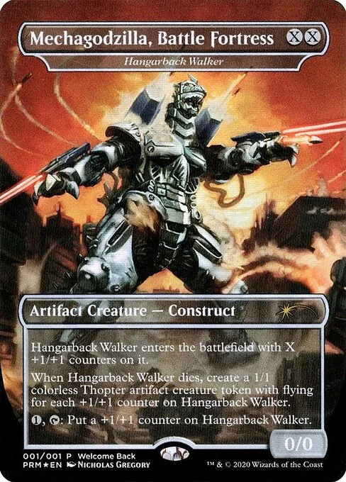 Hangarback Walker, carta Magic di tipo Artifact Creature — Construct illustrata da Nicholas Gregory