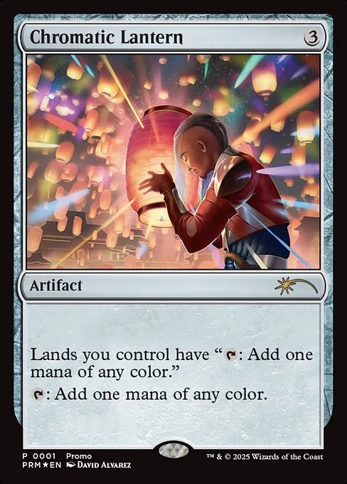 Chromatic Lantern, carta Magic di tipo Artifact illustrata da David Álvarez