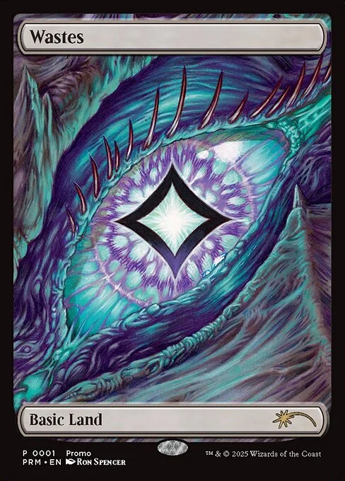 Wastes, carta Magic di tipo Basic Land illustrata da Ron Spencer