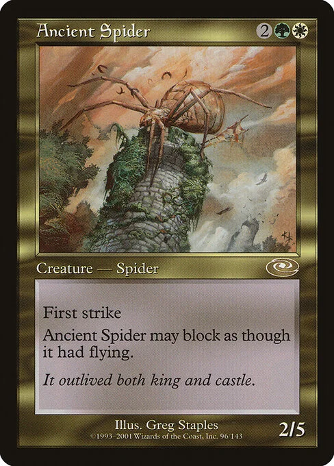 Ancient Spider, carta Magic di tipo Creature — Spider illustrata da Greg Staples