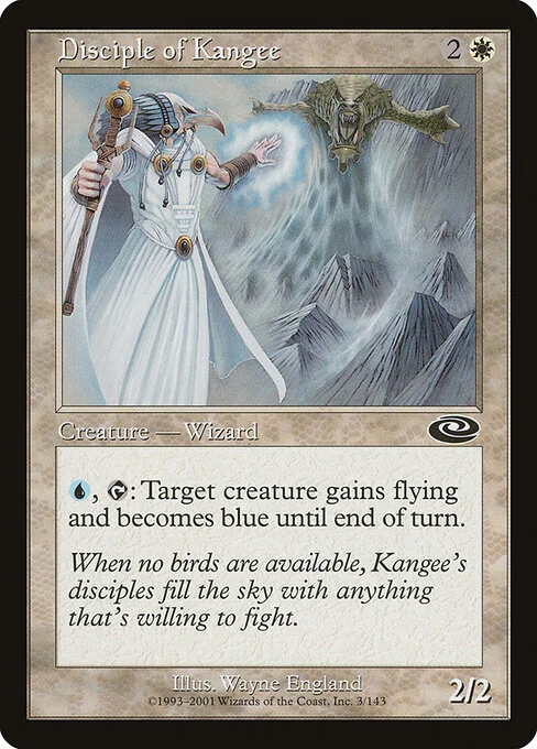 Disciple of Kangee, carta Magic di tipo Creature — Human Wizard illustrata da Wayne England