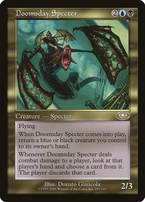 Doomsday Specter, carta Magic di tipo Creature — Specter illustrata da Donato Giancola