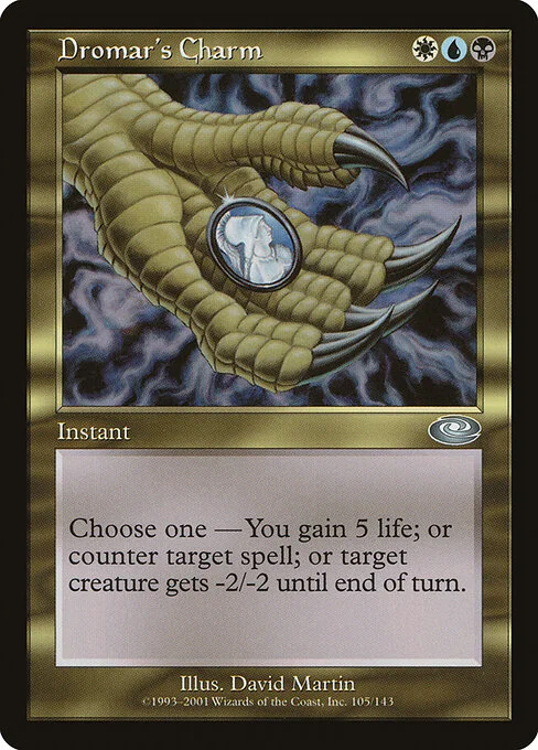 Dromar's Charm, carta Magic di tipo Instant illustrata da David Martin