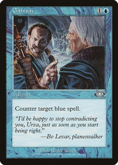Gainsay, carta Magic di tipo Instant illustrata da Roger Raupp