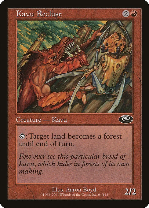 Kavu Recluse, carta Magic di tipo Creature — Kavu illustrata da Aaron Boyd