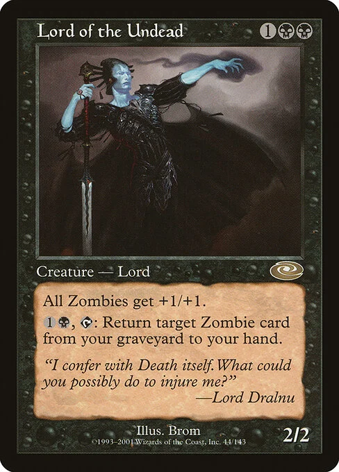 Lord of the Undead, carta Magic di tipo Creature — Zombie illustrata da Brom