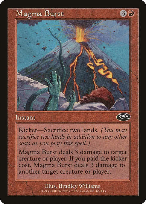 Magma Burst, carta Magic di tipo Instant illustrata da Bradley Williams