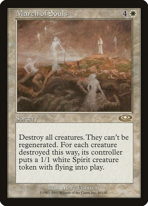 March of Souls, carta Magic di tipo Sorcery illustrata da Marc Fishman
