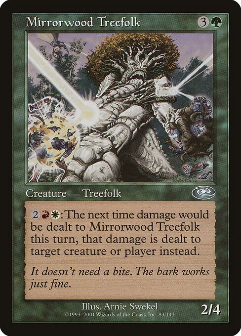 Mirrorwood Treefolk, carta Magic di tipo Creature — Treefolk illustrata da Arnie Swekel