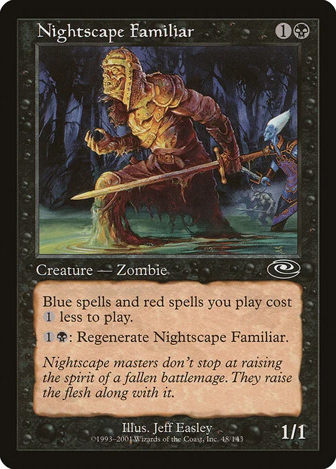 Nightscape Familiar, carta Magic di tipo Creature — Zombie illustrata da Jeff Easley