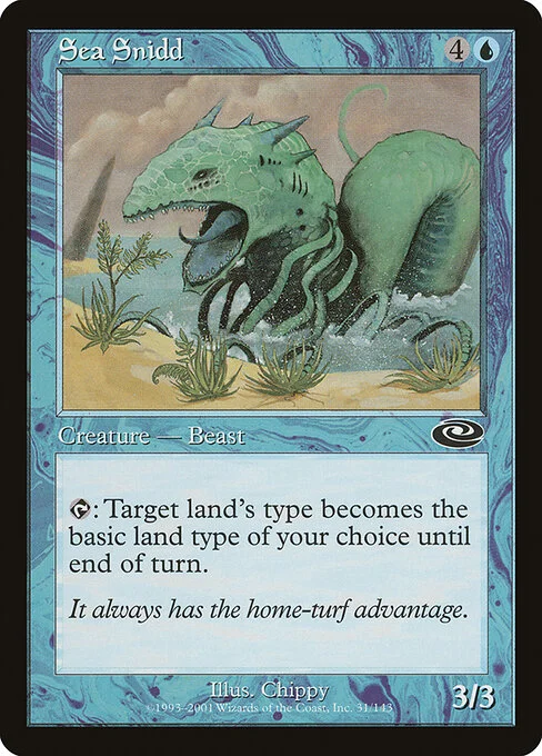 Sea Snidd, carta Magic di tipo Creature — Beast illustrata da Chippy