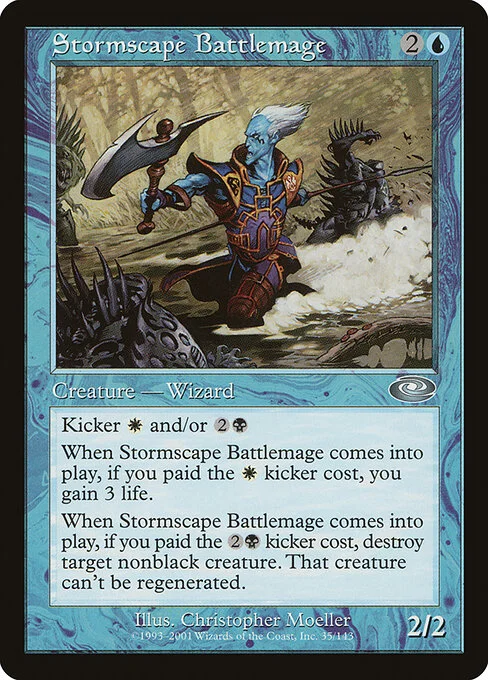 Stormscape Battlemage, carta Magic di tipo Creature — Metathran Wizard illustrata da Christopher Moeller