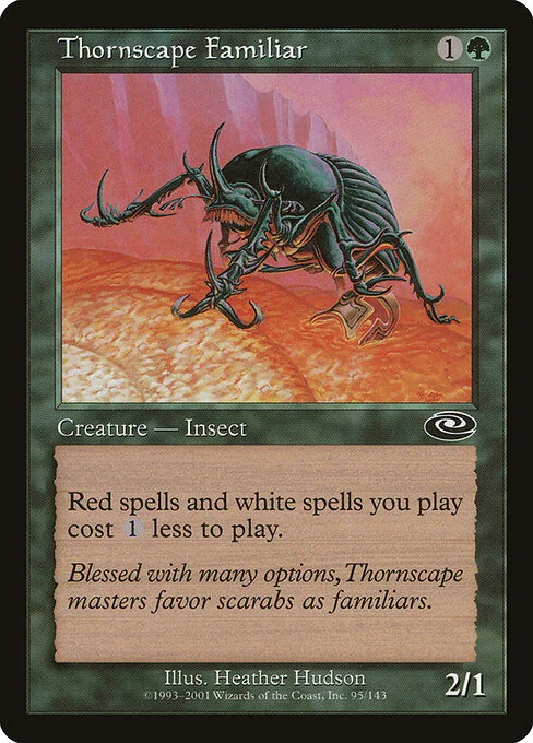 Thornscape Familiar, carta Magic di tipo Creature — Insect illustrata da Heather Hudson
