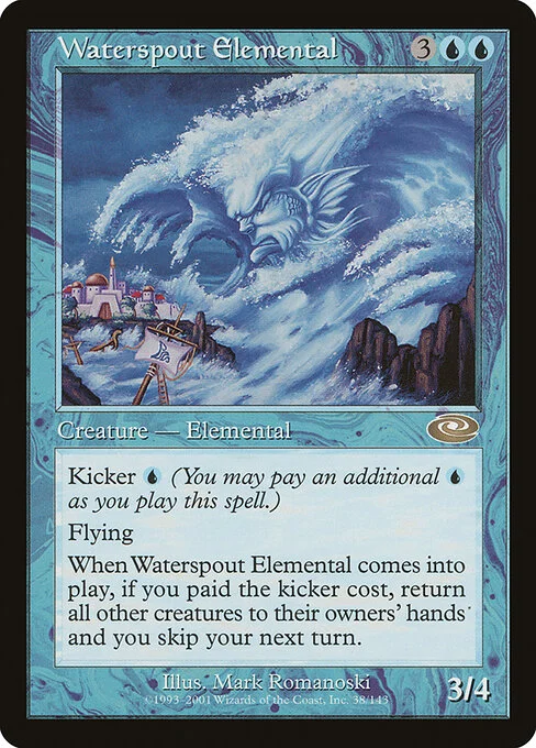 Waterspout Elemental, carta Magic di tipo Creature — Elemental illustrata da Mark Romanoski