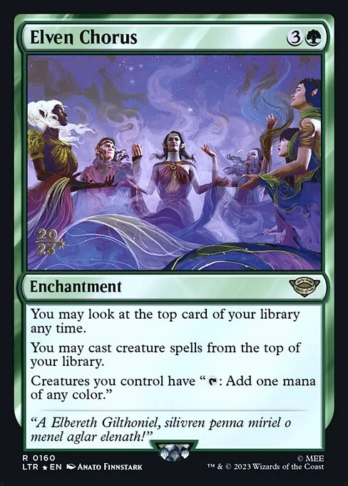 Elven Chorus, carta Magic di tipo Enchantment illustrata da Anato Finnstark