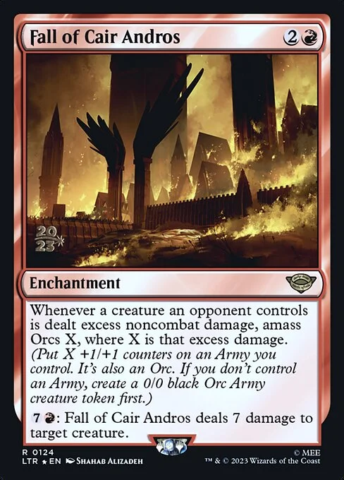 Fall of Cair Andros, carta Magic di tipo Enchantment illustrata da Shahab Alizadeh