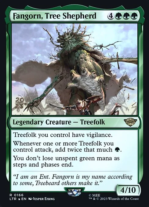 Fangorn, Tree Shepherd, carta Magic di tipo Legendary Creature — Treefolk illustrata da Jesper Ejsing