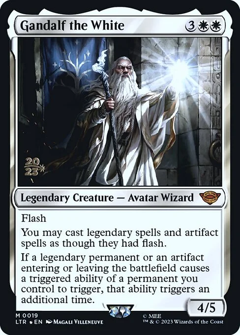 Gandalf the White, carta Magic di tipo Legendary Creature — Avatar Wizard illustrata da Magali Villeneuve