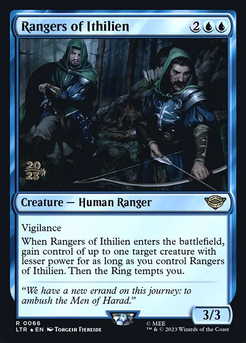 Rangers of Ithilien, carta Magic di tipo Creature — Human Ranger illustrata da Torgeir Fjereide