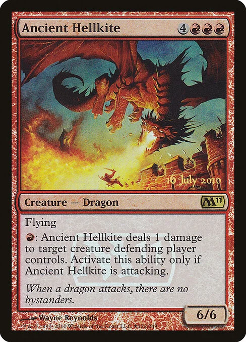 Ancient Hellkite, carta Magic di tipo Creature — Dragon illustrata da Wayne Reynolds