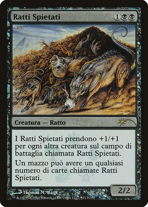 Relentless Rats, carta Magic di tipo Creature — Rat illustrata da Thomas M. Baxa