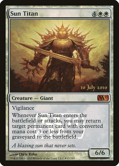 Sun Titan, carta Magic di tipo Creature — Giant illustrata da Chris Rahn