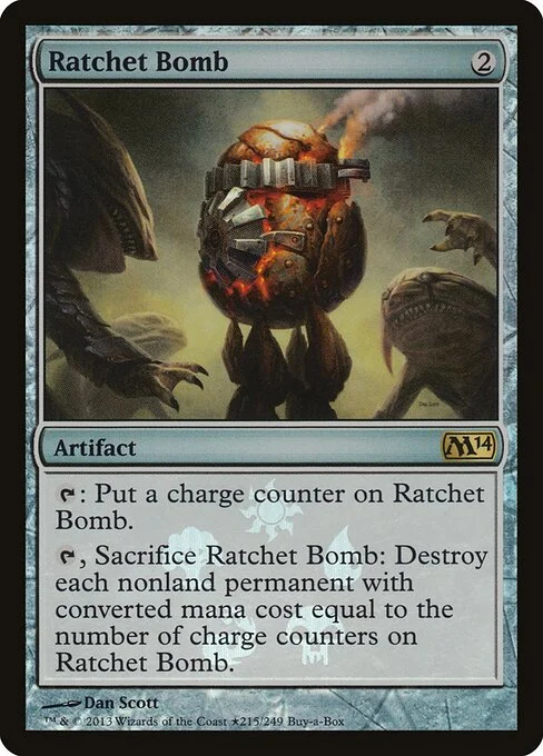 Ratchet Bomb, carta Magic di tipo Artifact illustrata da Dan Murayama Scott