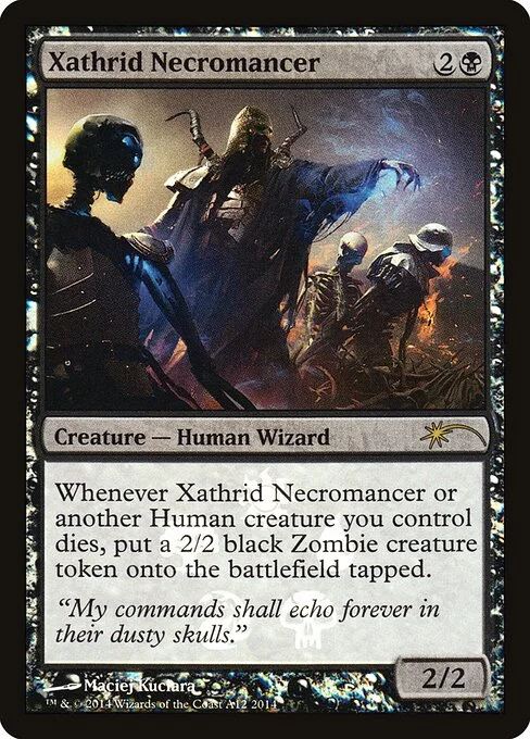 Xathrid Necromancer, carta Magic di tipo Creature — Human Wizard illustrata da Maciej Kuciara