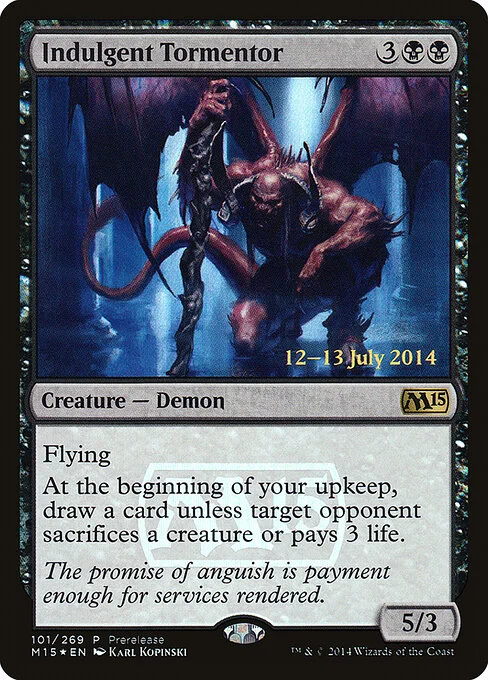 Indulgent Tormentor, carta Magic di tipo Creature — Demon illustrata da Karl Kopinski