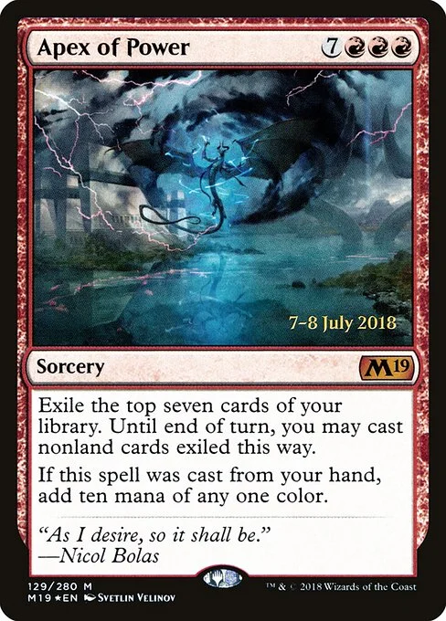 Apex of Power, carta Magic di tipo Sorcery illustrata da Svetlin Velinov
