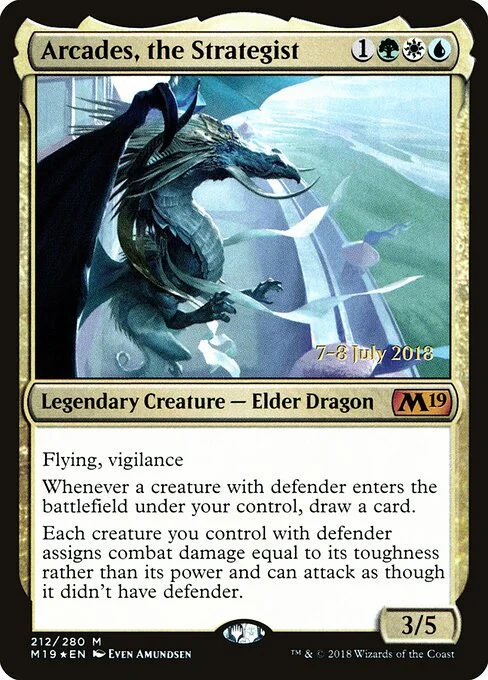 Arcades, the Strategist, carta Magic di tipo Legendary Creature — Elder Dragon illustrata da Even Amundsen