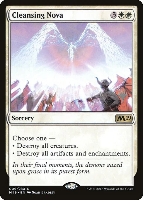Cleansing Nova, carta Magic di tipo Sorcery illustrata da Noah Bradley