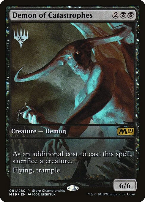 Demon of Catastrophes, carta Magic di tipo Creature — Demon illustrata da Igor Kieryluk